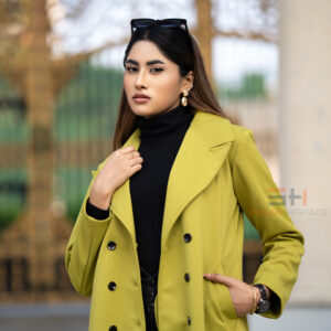Premium Lime Mist Double-Breasted Overcoat – SWAAG HERITAGE Exclusive