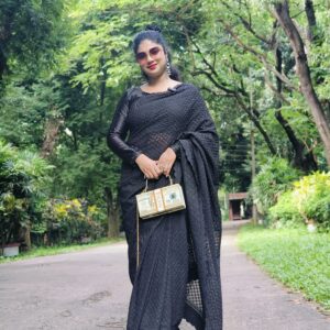 Premium & Luxury Black Diamond Party wear saree