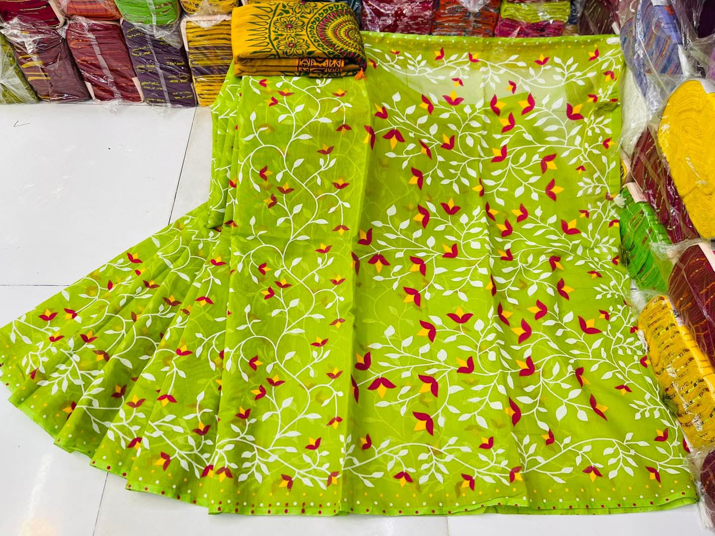 Half Silk Digital Printed Saree with Blouse Piece | Swaag Heritage special Premium Ethnic Wear