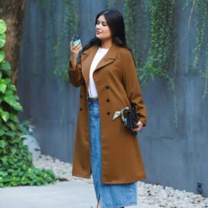 Premium Classic Brown Double-Breasted Overcoat – SWAAG HERITAGE Exclusive