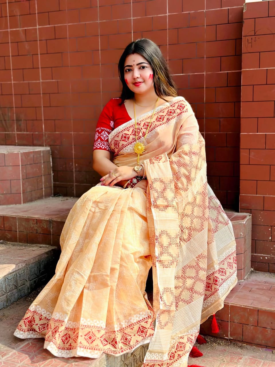 Premium Cotton Boutique Saree – Comfortable Daily & Festive Wear - Image 5