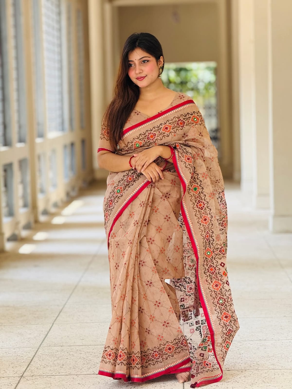 Premium Cotton Boutique Saree – Comfortable Daily & Festive Wear - Image 4