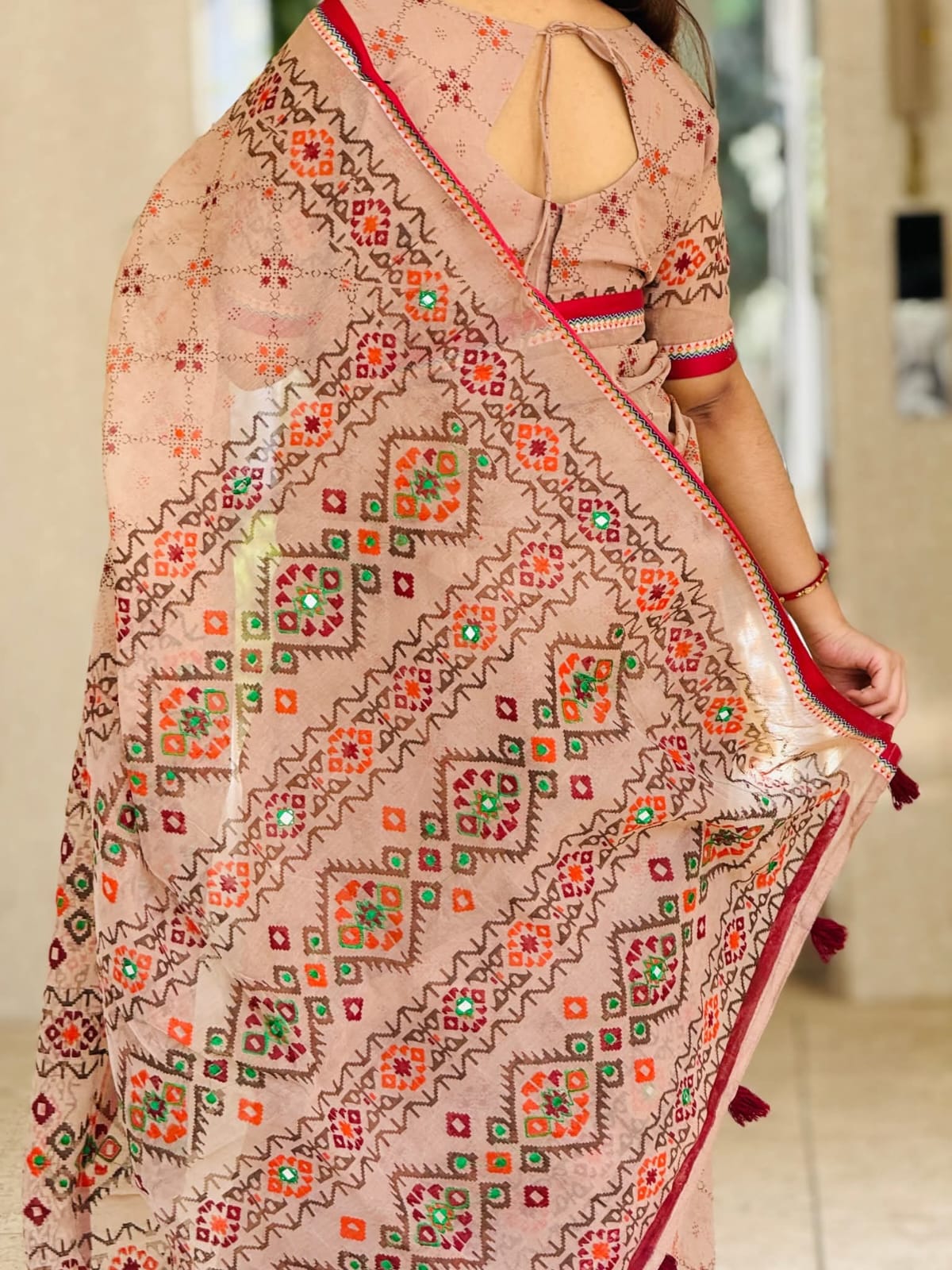 Premium Cotton Boutique Saree – Comfortable Daily & Festive Wear - Image 3