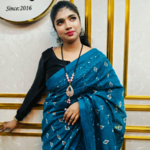 Handloom Muslin  Saree with All Over Thread work | Jamdani Motif inspired