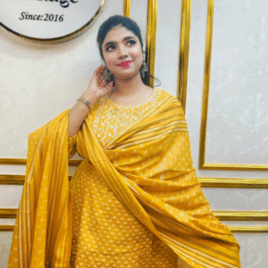 Grace in every thread | Pure cotton boutique Anarkali dress —exclusively by Swaag Heritage.