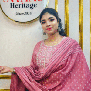 Grace in every thread | Pure cotton boutique Anarkali dress —exclusively by Swaag Heritage.