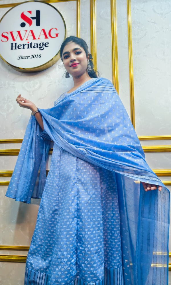 Grace in every thread | Pure cotton boutique dress —exclusively by Swaag Heritage. - Image 4