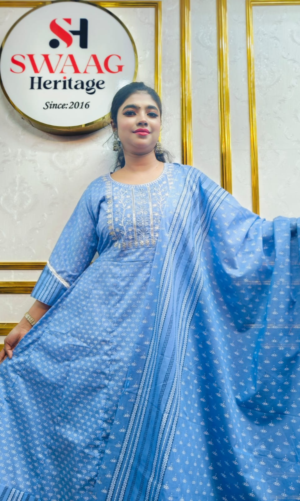 Grace in every thread | Pure cotton boutique dress —exclusively by Swaag Heritage. - Image 2