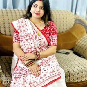 Semi Silk Digital Printed Saree with Lace Border & Blouse Piece | Swaag Heritage special Premium Ethnic Wear