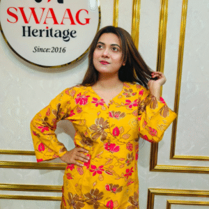 Premium cotton Floral Printed Long 2 Piece Dress