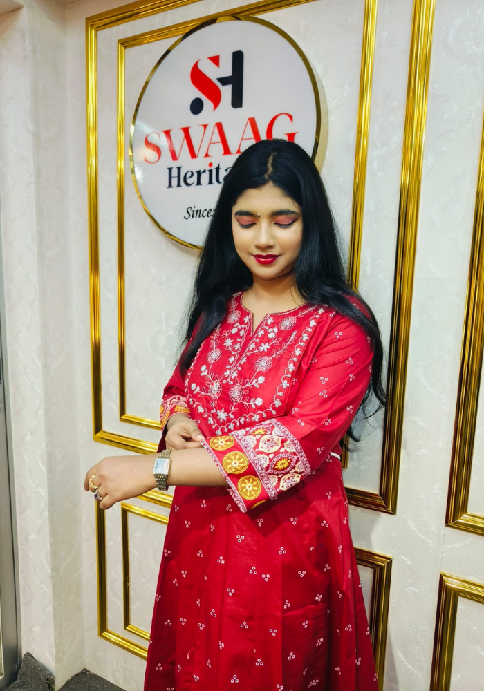 2-Piece Long Anarkali Dress with Sequence and Embroidery work - Image 6