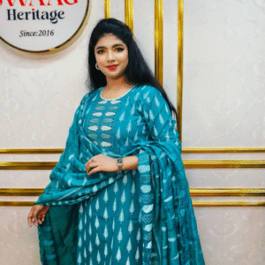 Grace in every thread | Pure cotton boutique three piece dress —exclusively by Swaag Heritage.