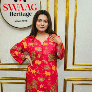 Premium cotton Floral Printed Long 2 Piece Dress