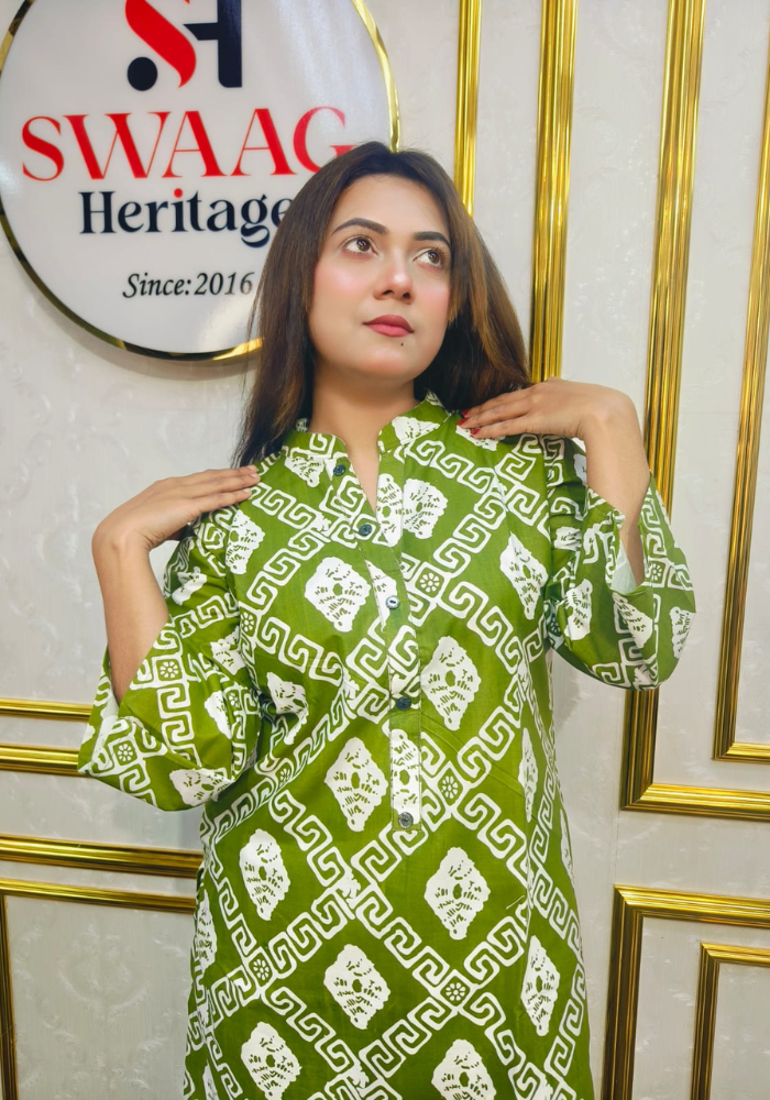 Slub cotton Co-Ords Set Swaag Heritage exclusive