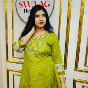 2-Piece Long Anarkali Dress with Sequence and Embroidery work