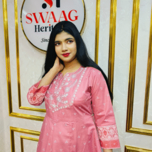 2-Piece Long Anarkali Dress with Sequence and Embroidery work