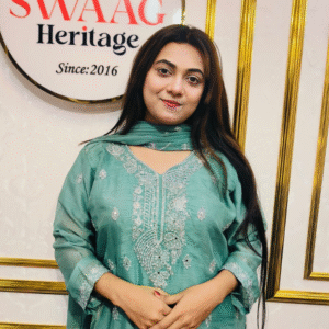 Premium Zari Embroidered chiffon Georgette 3 Piece Dress | SWAAG Heritage