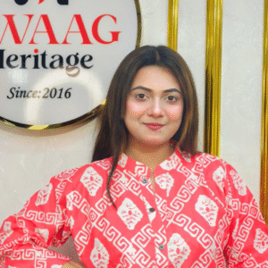 Coral PinkTie-Dye Printed Cotton Co-Ord Set