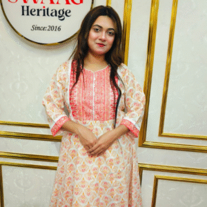 2-Piece Long Anarkali Dress with Sequence and Embroidery work