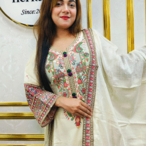 Ivory Heritage Embroidered Three-Piece Suit