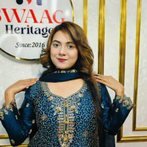 Luxury pakistani inspired Embroidered Party Wear Three Piece