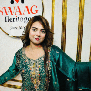Luxury pakistani inspired Embroidered Party Wear Three Piece